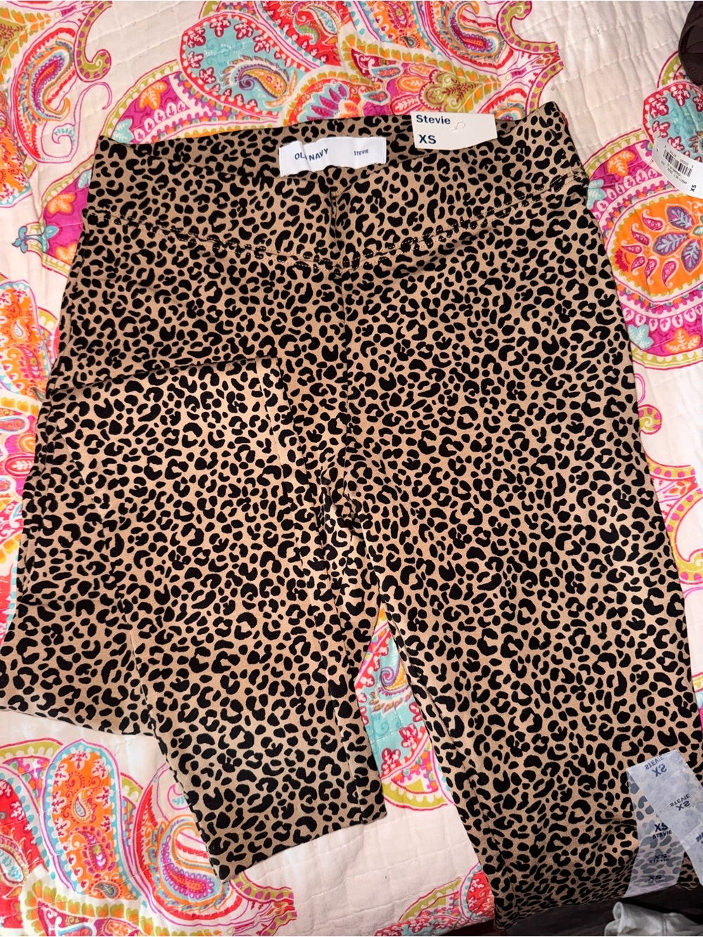 Stevie Leopard Print Leggings- Tan and Black